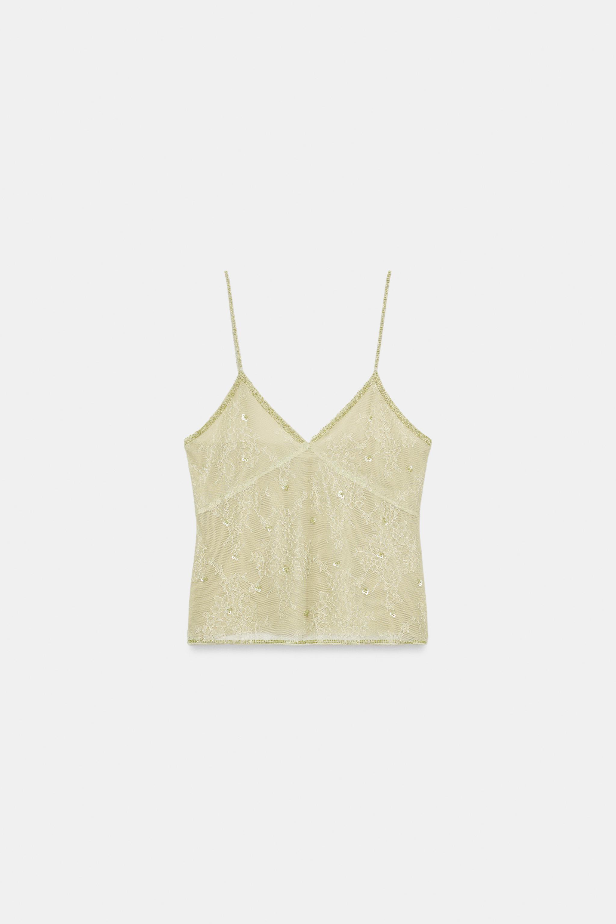 BEADED THIN STRAP TOP